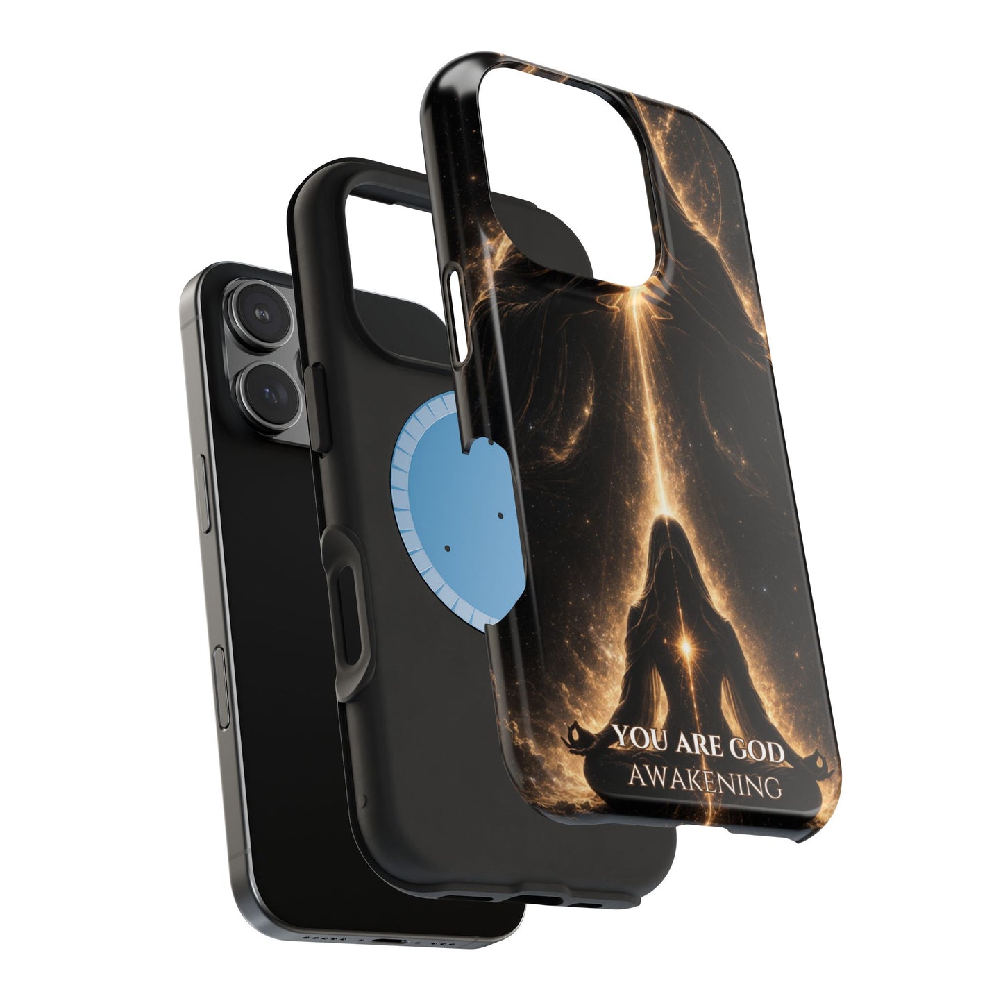 Spiritual Galaxy Phone Case — "You Are God Awakening" Magnetic Impact‑Resistant Case