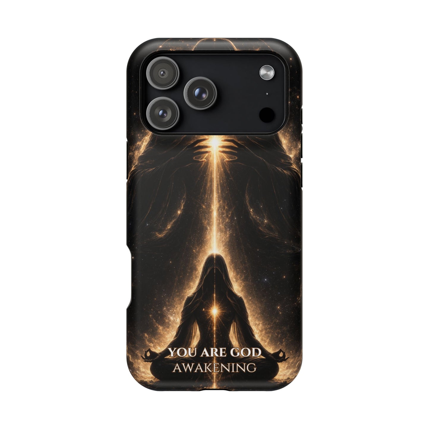 Spiritual Galaxy Phone Case — "You Are God Awakening" Magnetic Impact‑Resistant Case