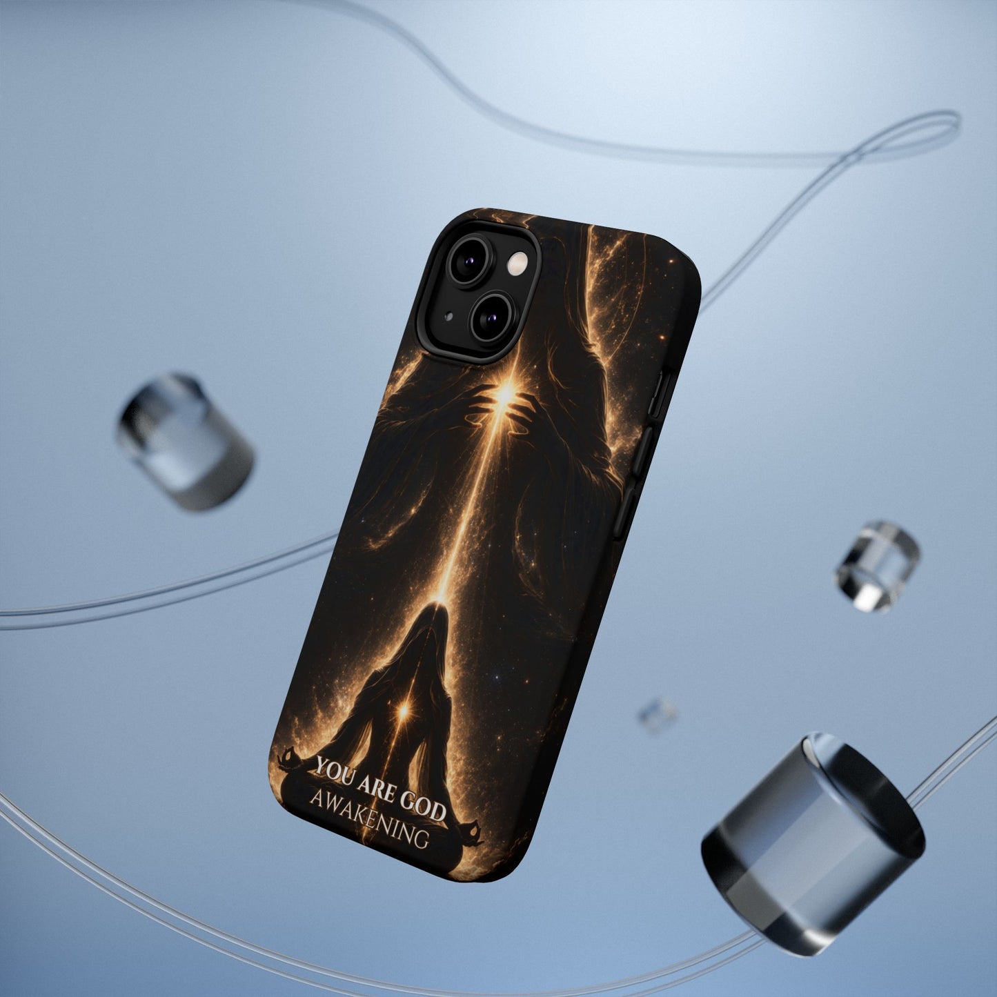 Spiritual Galaxy Phone Case — "You Are God Awakening" Magnetic Impact‑Resistant Case