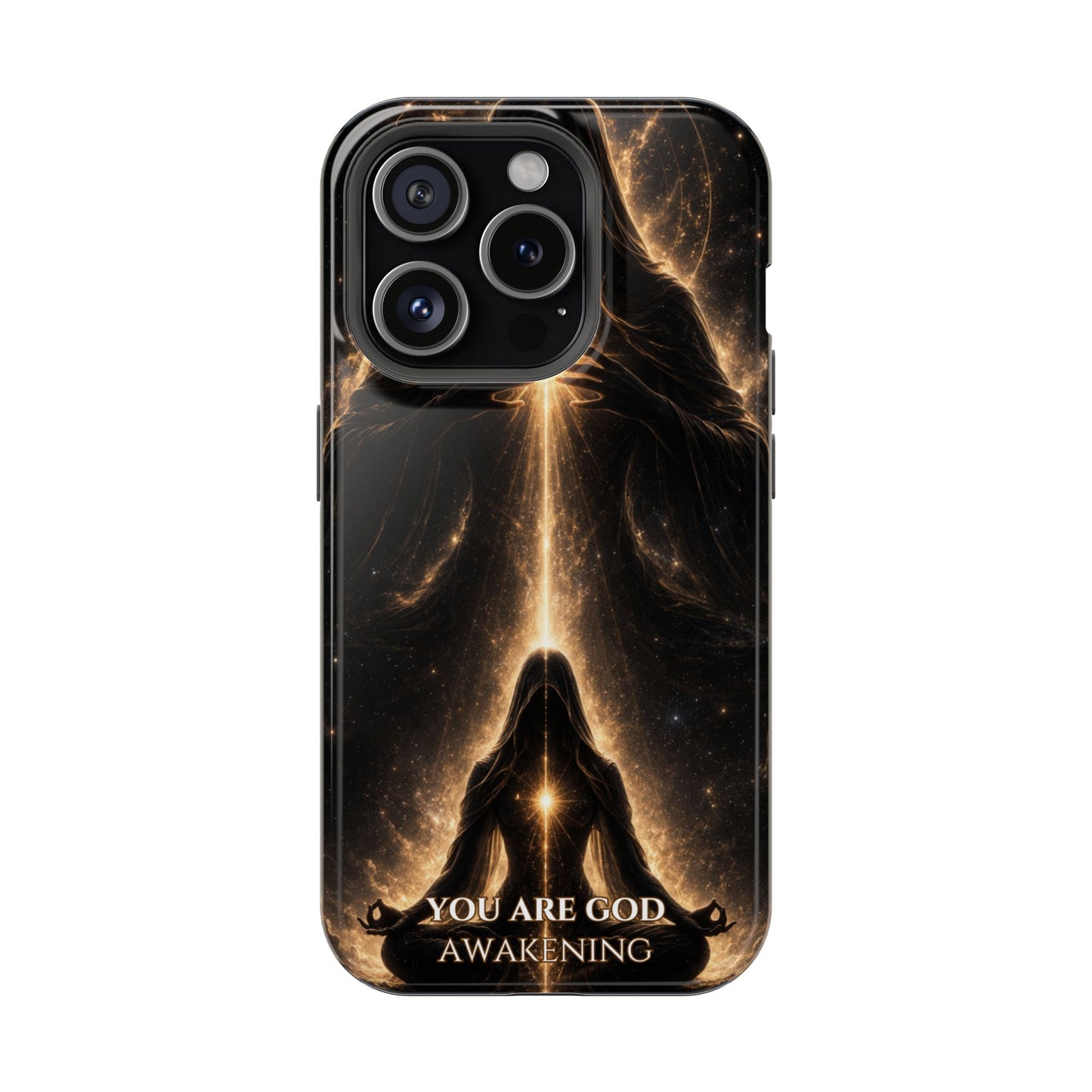 Spiritual Galaxy Phone Case — "You Are God Awakening" Magnetic Impact‑Resistant Case