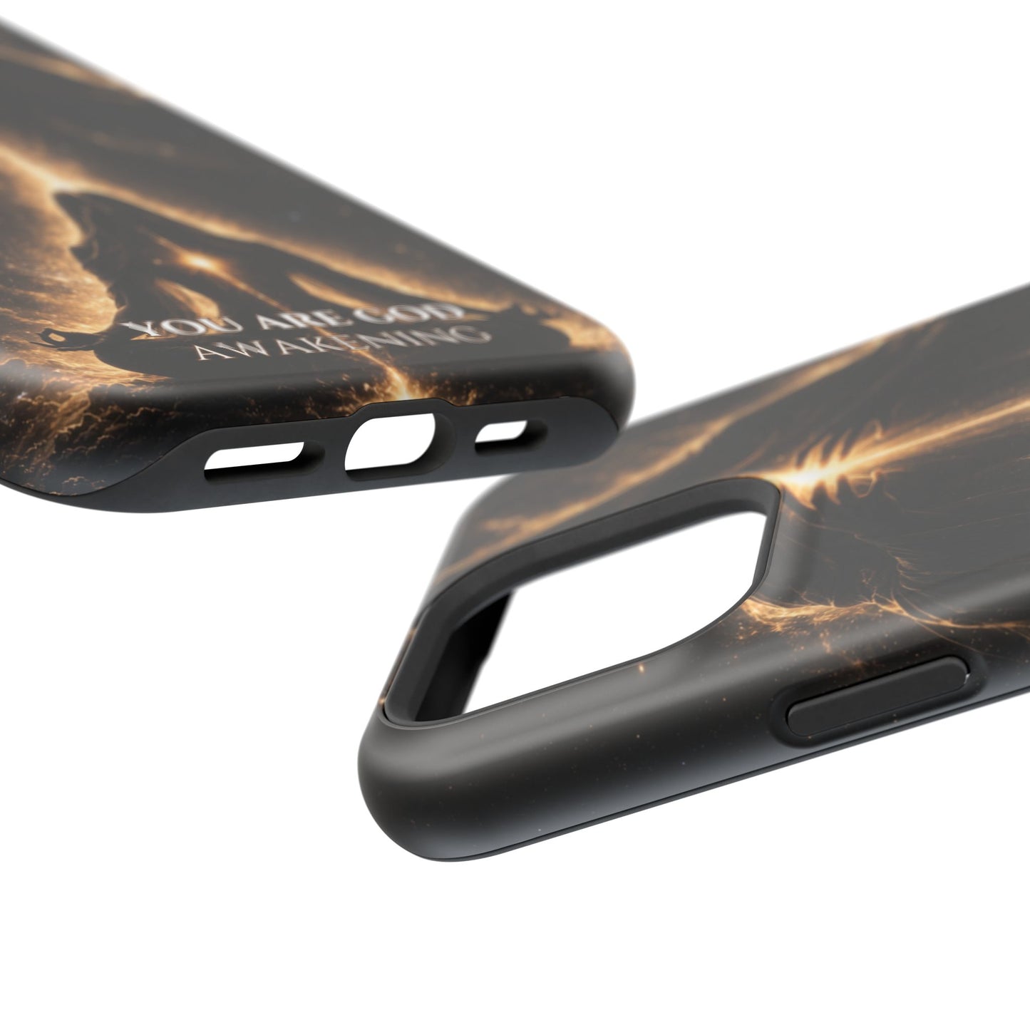 Spiritual Galaxy Phone Case — "You Are God Awakening" Magnetic Impact‑Resistant Case