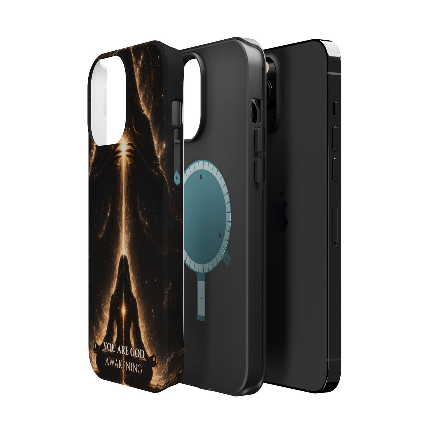 Spiritual Galaxy Phone Case — "You Are God Awakening" Magnetic Impact‑Resistant Case
