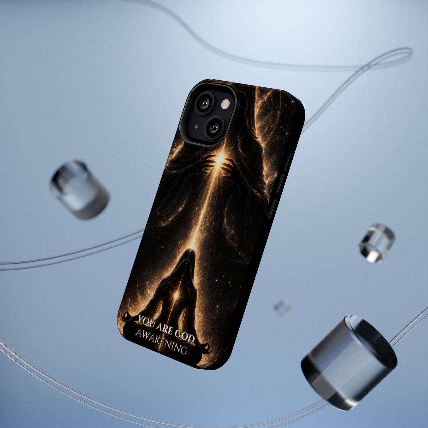 Spiritual Galaxy Phone Case — "You Are God Awakening" Magnetic Impact‑Resistant Case