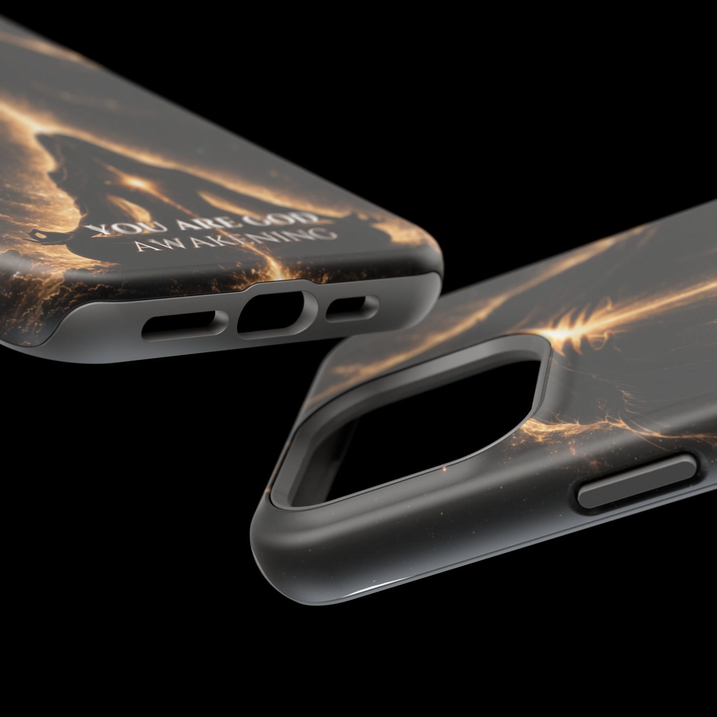 Spiritual Galaxy Phone Case — "You Are God Awakening" Magnetic Impact‑Resistant Case