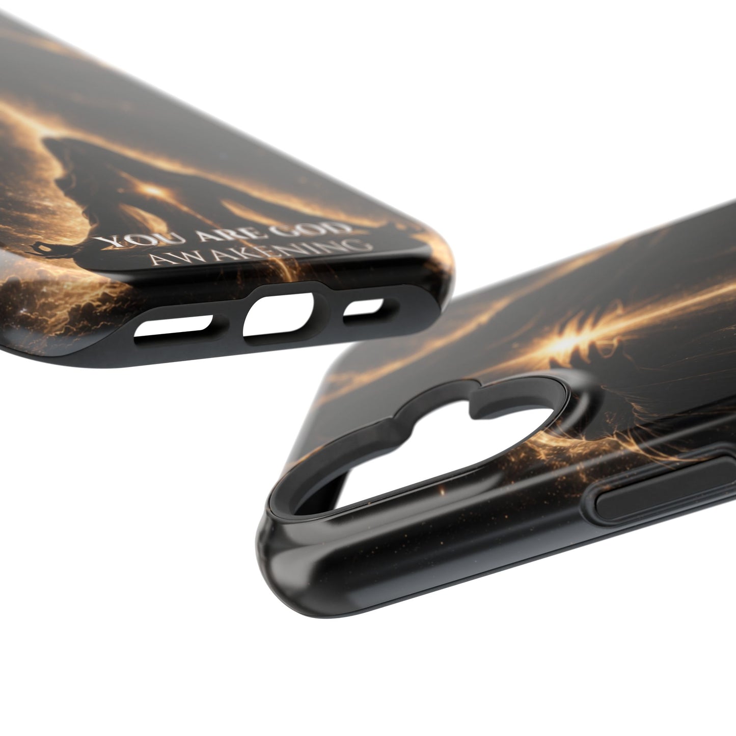 Spiritual Galaxy Phone Case — "You Are God Awakening" Magnetic Impact‑Resistant Case