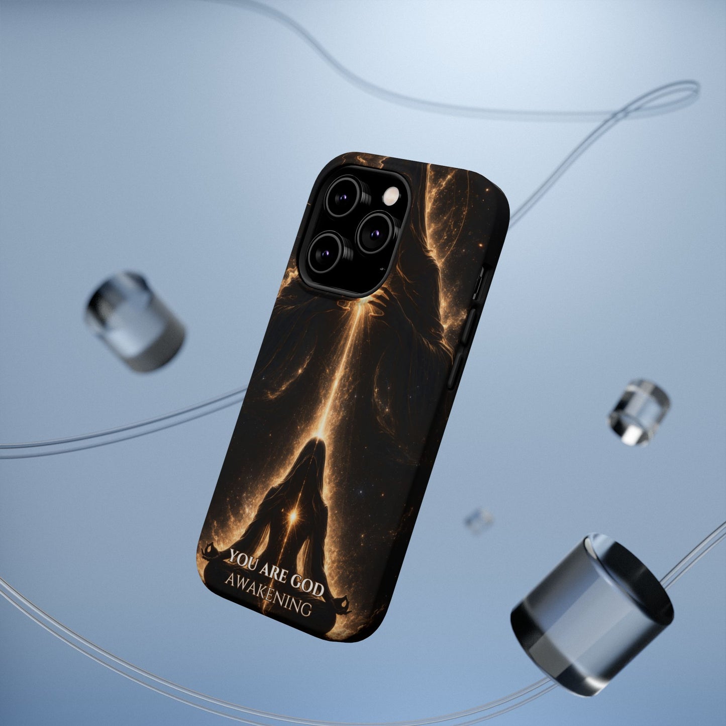 Spiritual Galaxy Phone Case — "You Are God Awakening" Magnetic Impact‑Resistant Case