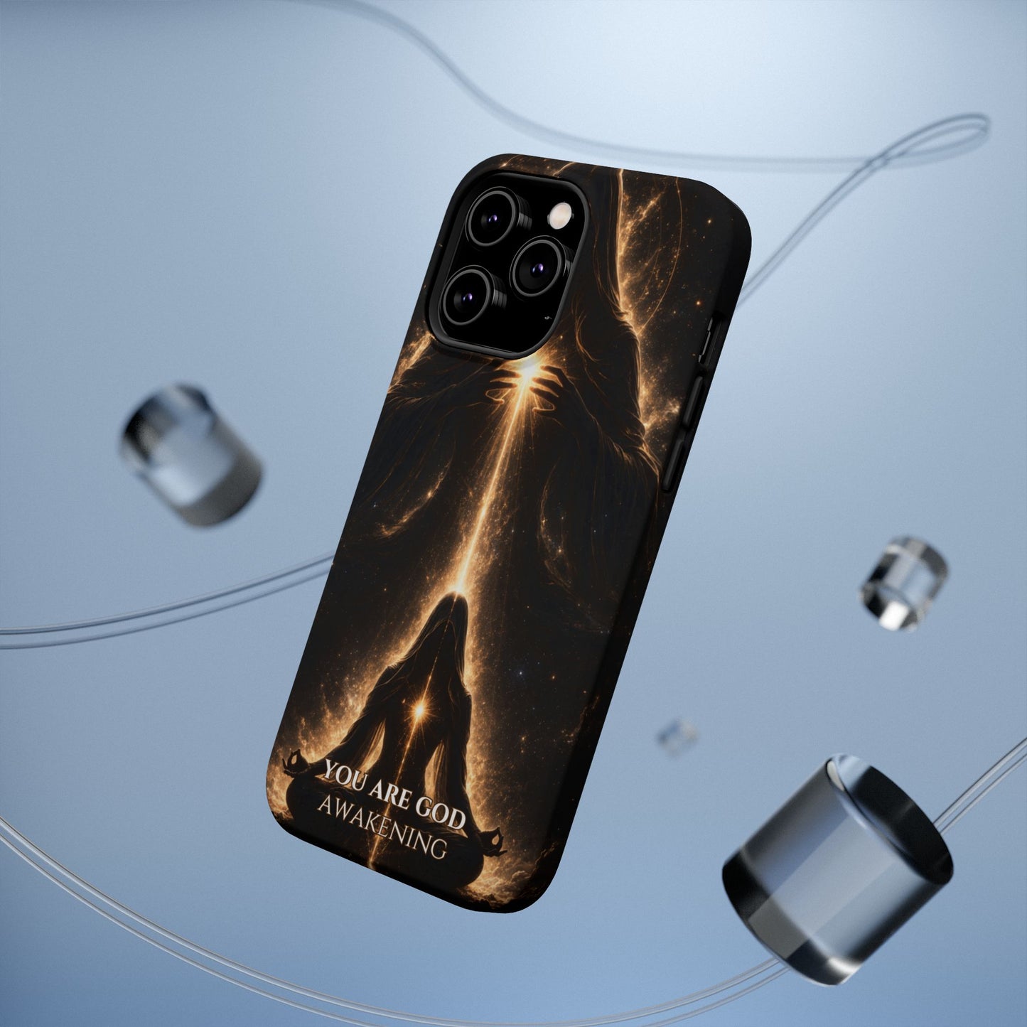 Spiritual Galaxy Phone Case — "You Are God Awakening" Magnetic Impact‑Resistant Case