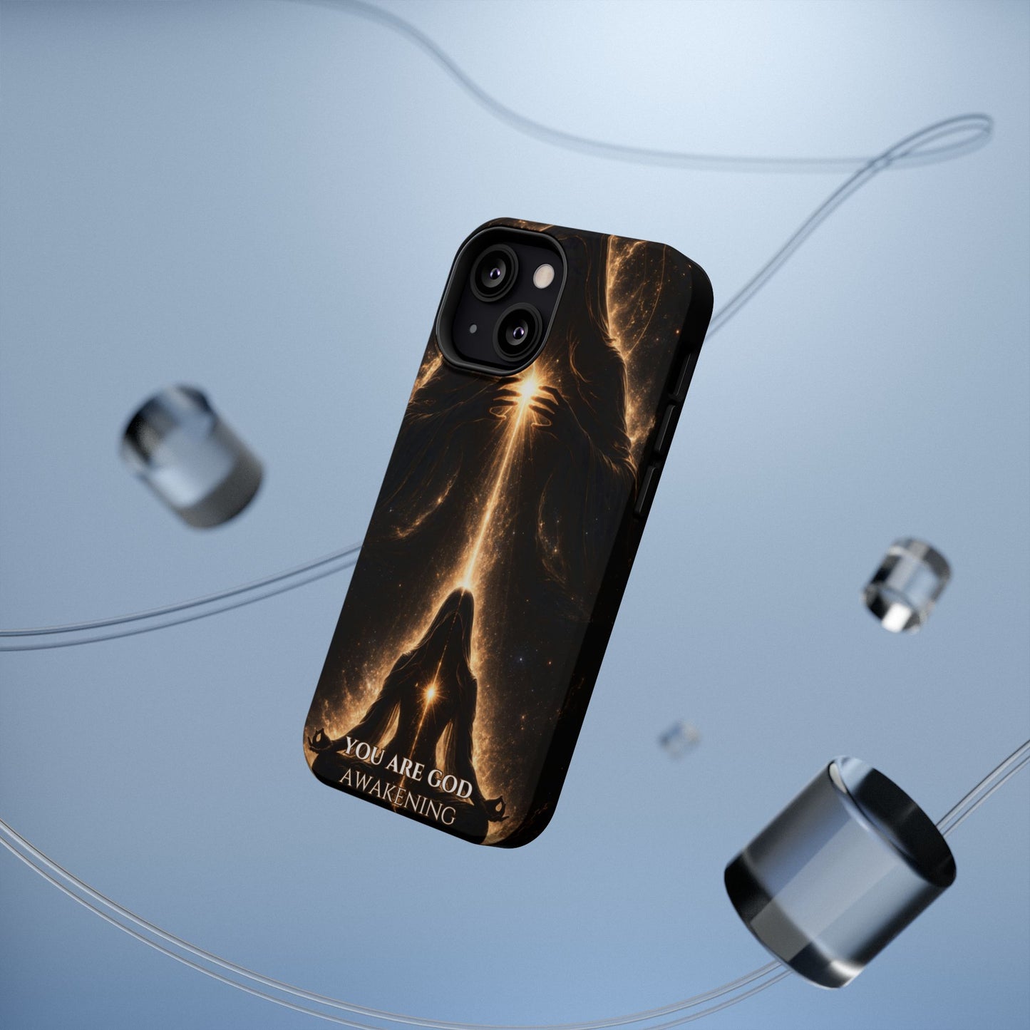 Spiritual Galaxy Phone Case — "You Are God Awakening" Magnetic Impact‑Resistant Case