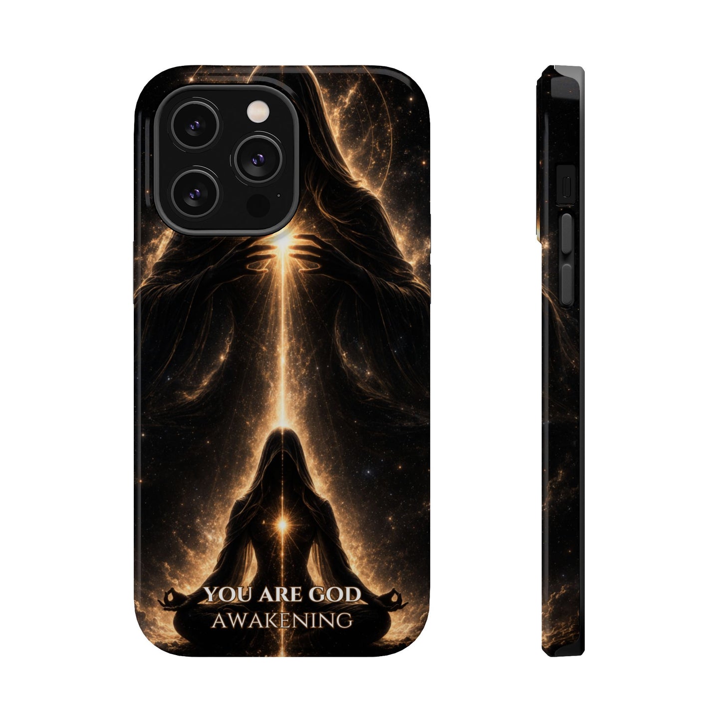 Spiritual Galaxy Phone Case — "You Are God Awakening" Magnetic Impact‑Resistant Case