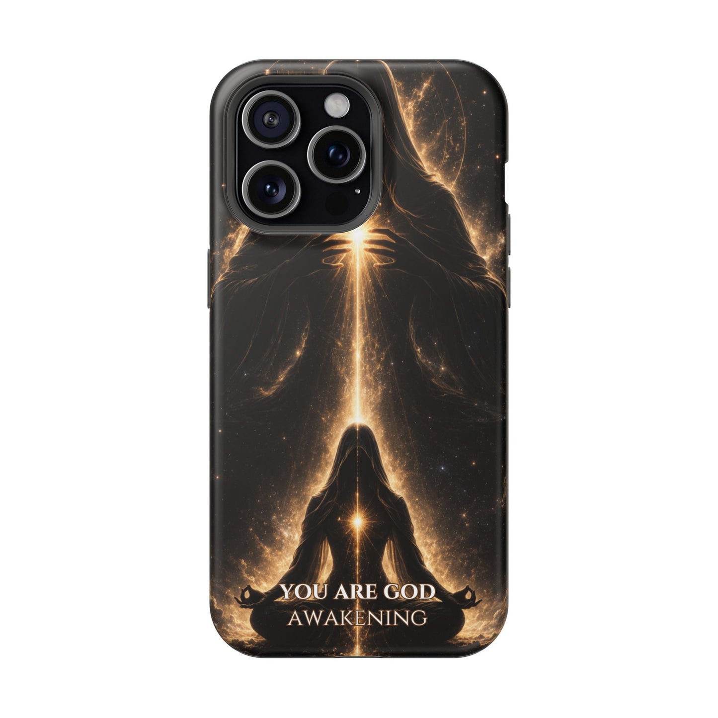 Spiritual Galaxy Phone Case — "You Are God Awakening" Magnetic Impact‑Resistant Case