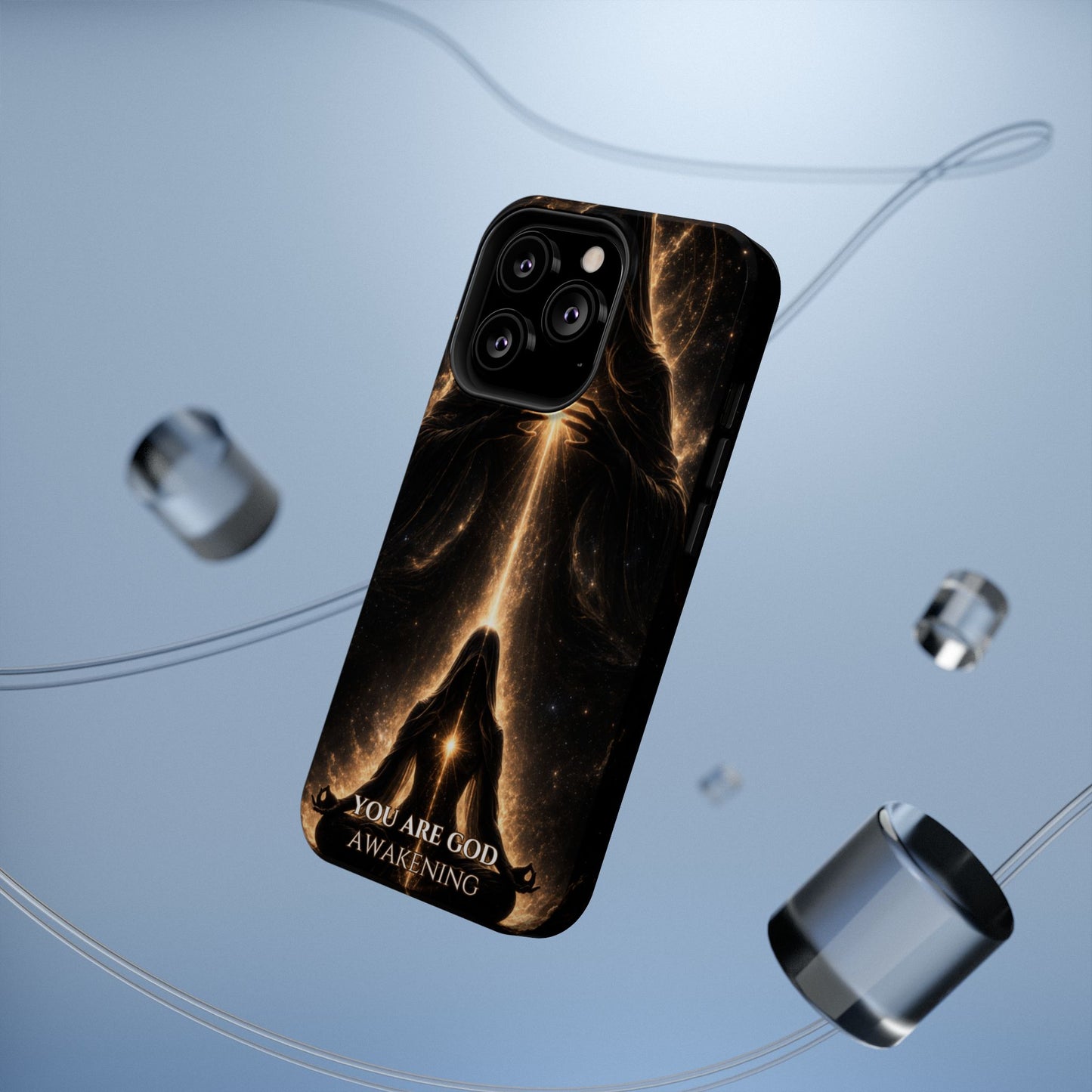 Spiritual Galaxy Phone Case — "You Are God Awakening" Magnetic Impact‑Resistant Case