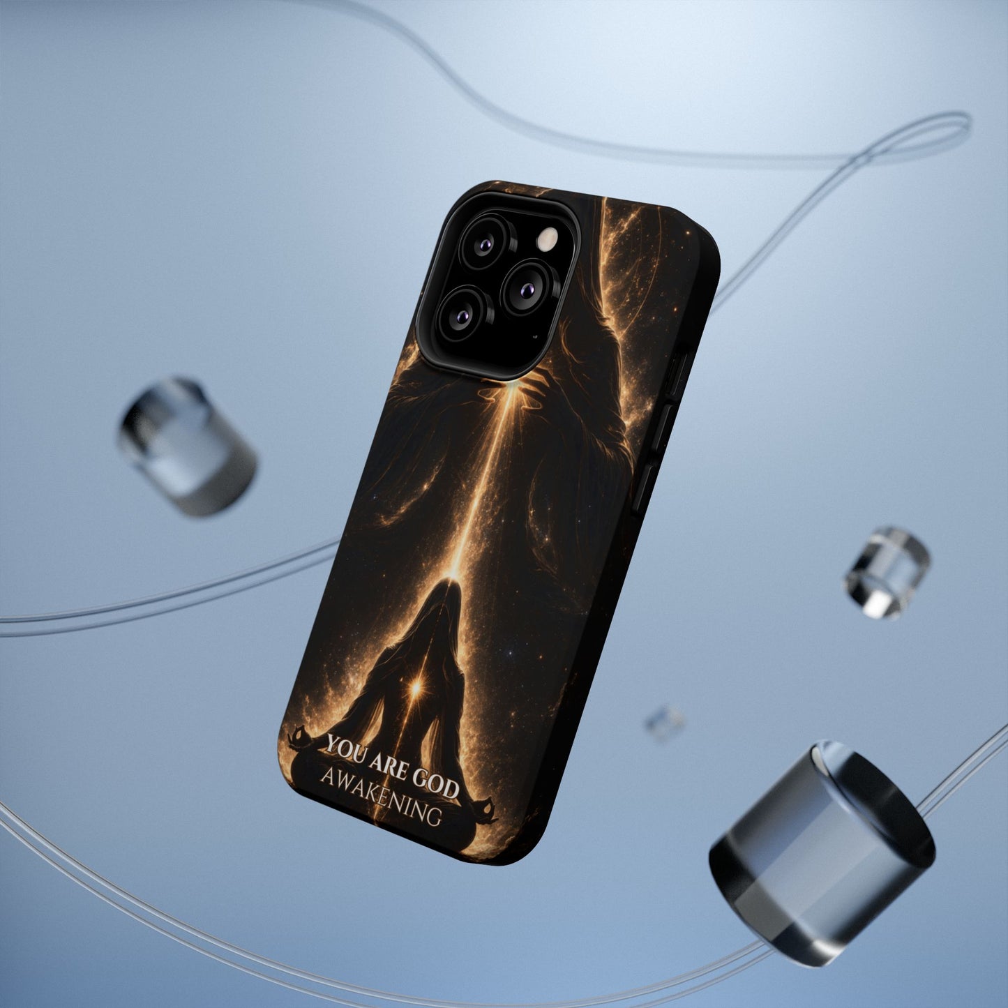 Spiritual Galaxy Phone Case — "You Are God Awakening" Magnetic Impact‑Resistant Case