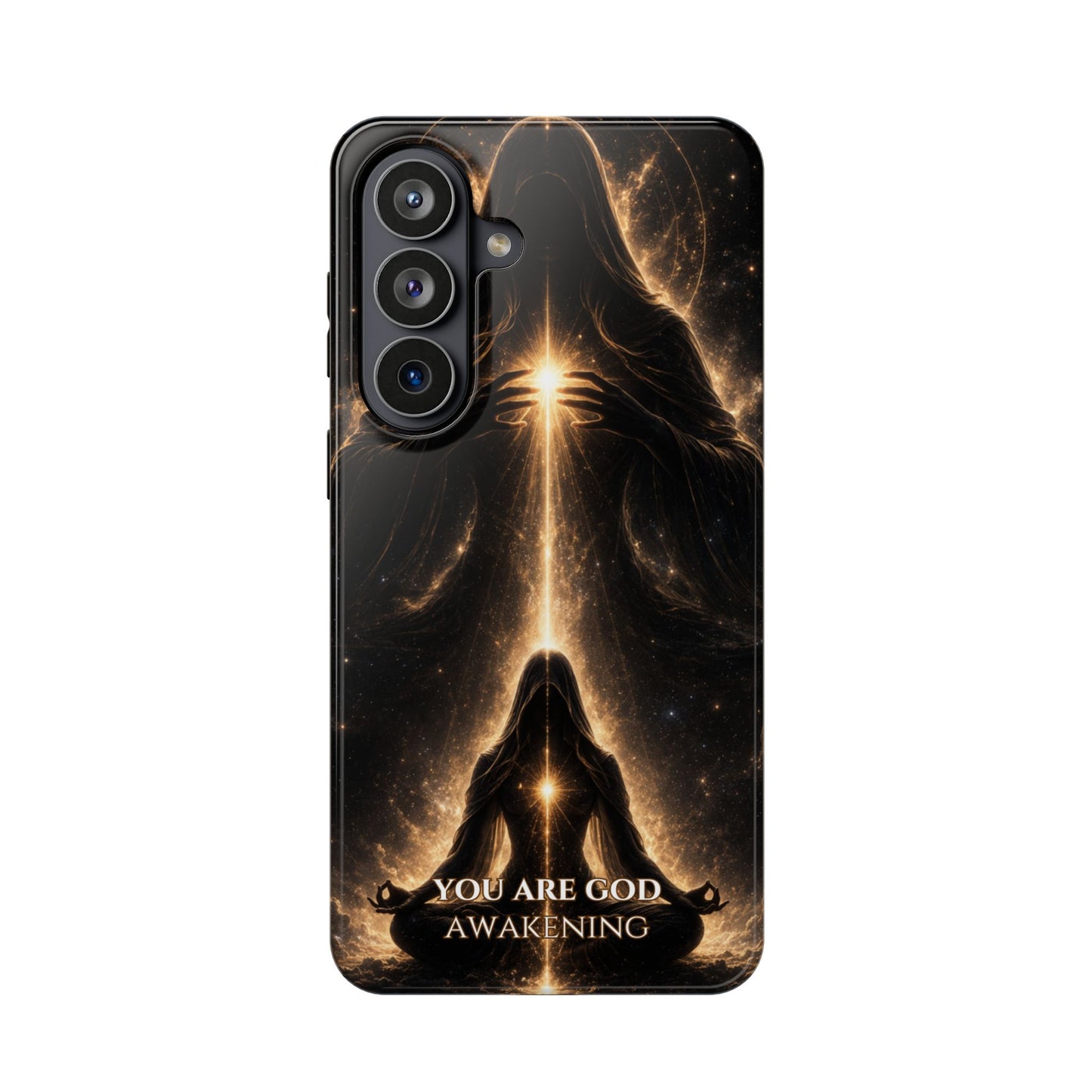 Spiritual Galaxy Phone Case — "You Are God Awakening" Magnetic Impact‑Resistant Case