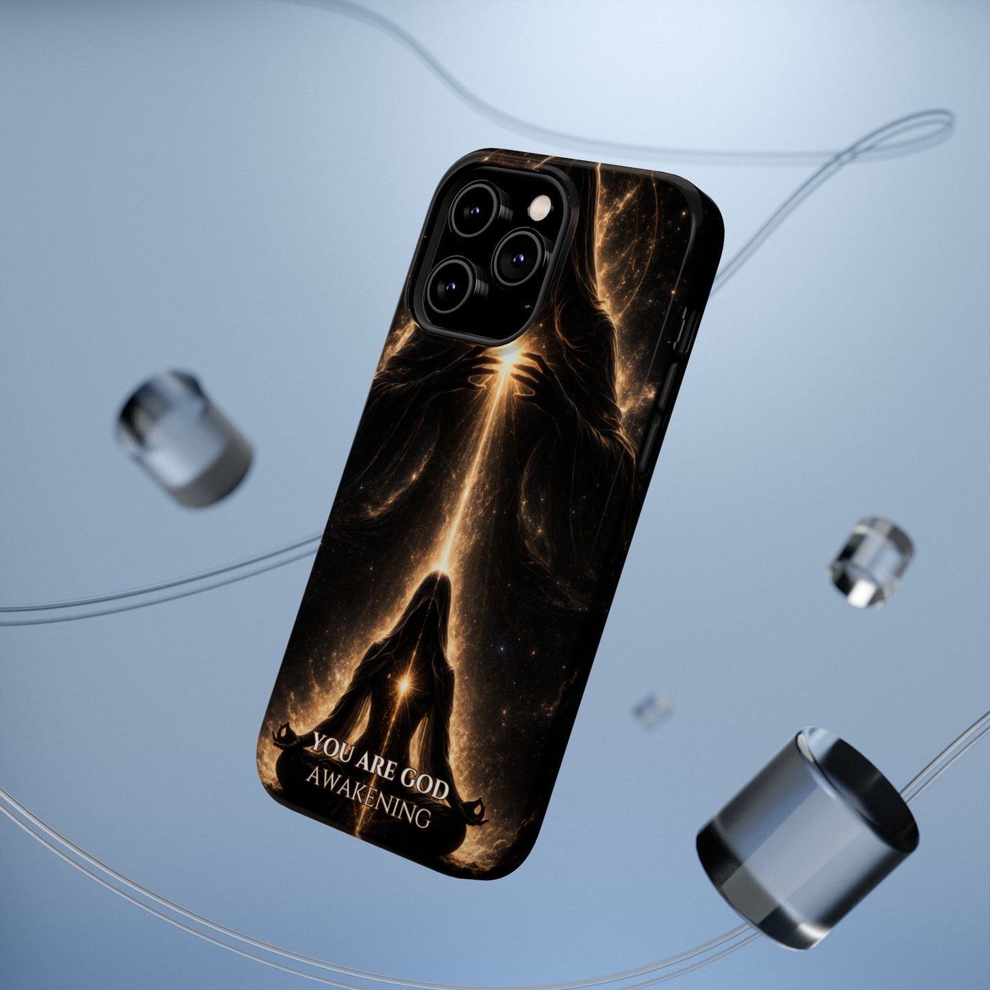 Spiritual Galaxy Phone Case — "You Are God Awakening" Magnetic Impact‑Resistant Case