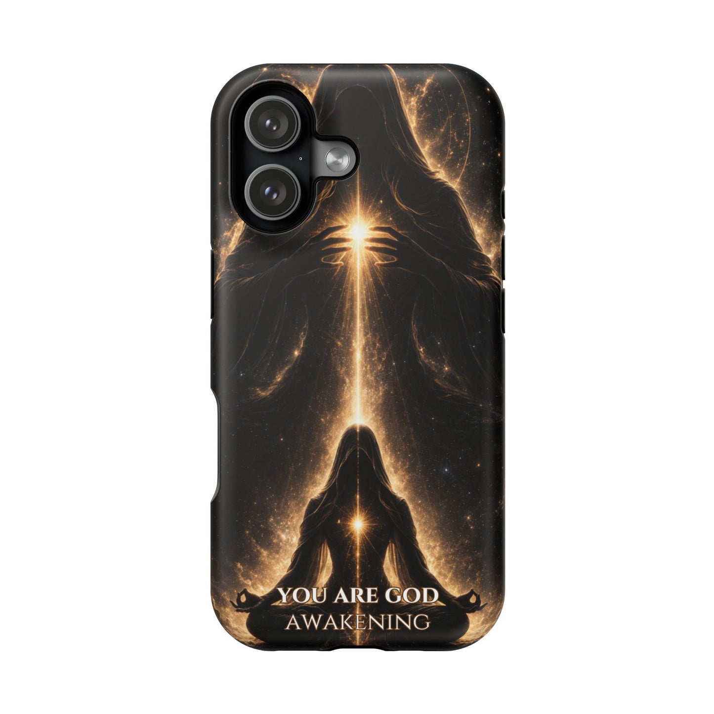 Spiritual Galaxy Phone Case — "You Are God Awakening" Magnetic Impact‑Resistant Case