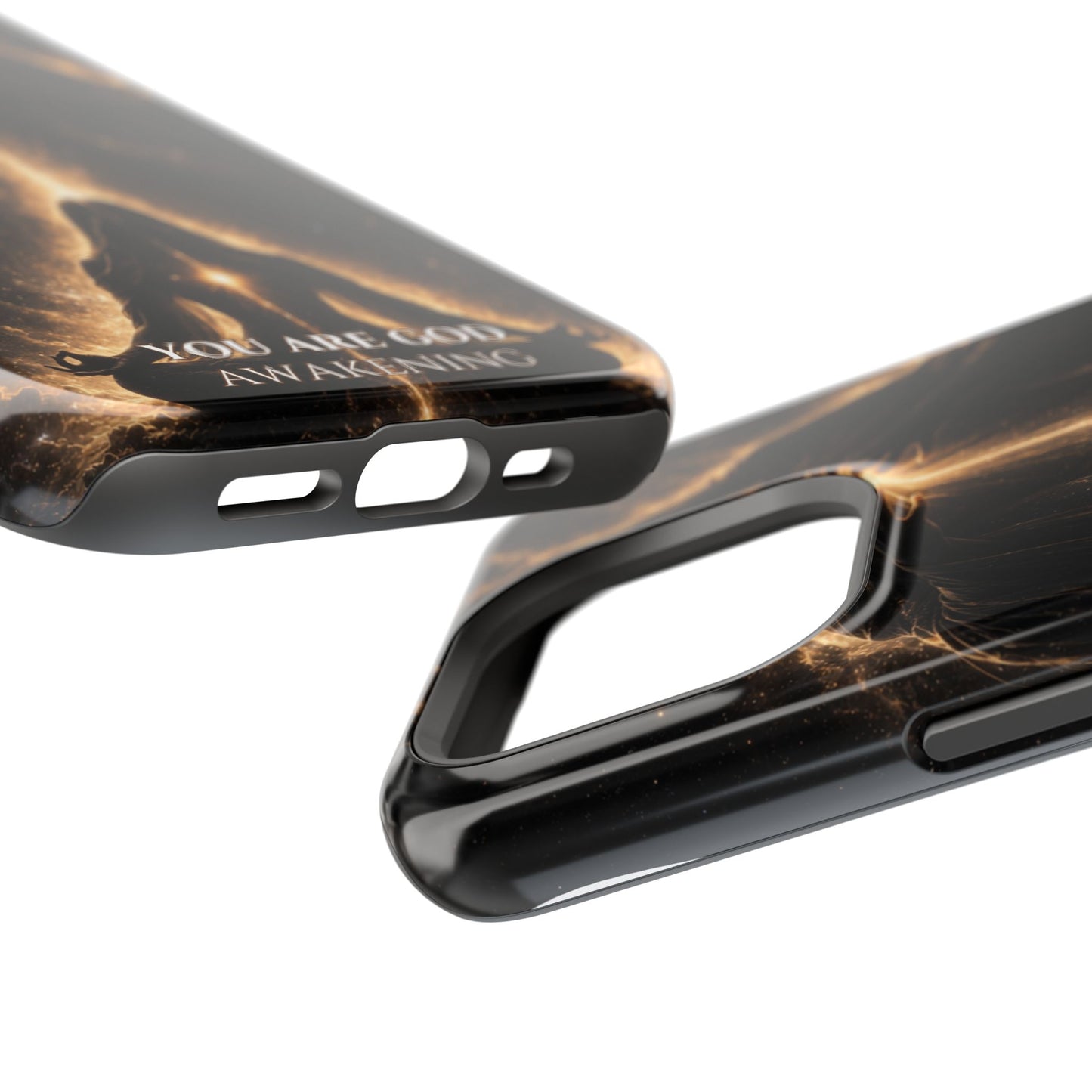 Spiritual Galaxy Phone Case — "You Are God Awakening" Magnetic Impact‑Resistant Case