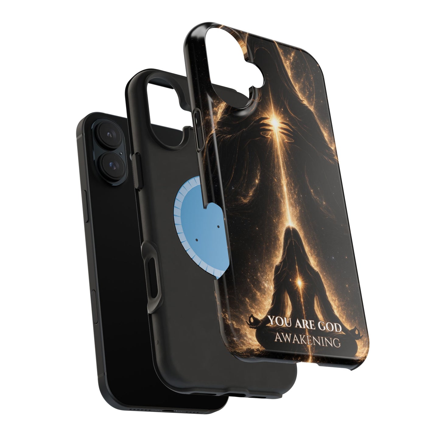 Spiritual Galaxy Phone Case — "You Are God Awakening" Magnetic Impact‑Resistant Case