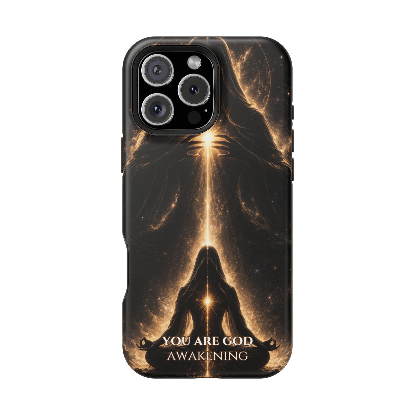 Spiritual Galaxy Phone Case — "You Are God Awakening" Magnetic Impact‑Resistant Case
