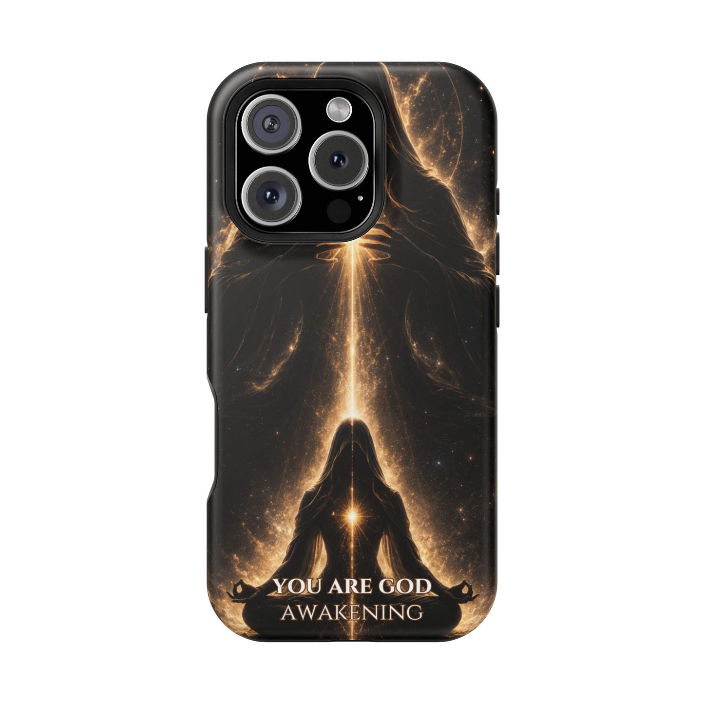Spiritual Galaxy Phone Case — "You Are God Awakening" Magnetic Impact‑Resistant Case