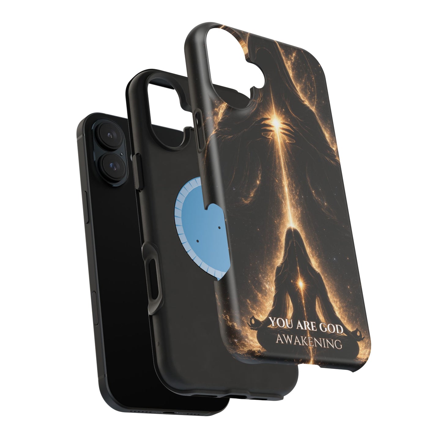 Spiritual Galaxy Phone Case — "You Are God Awakening" Magnetic Impact‑Resistant Case
