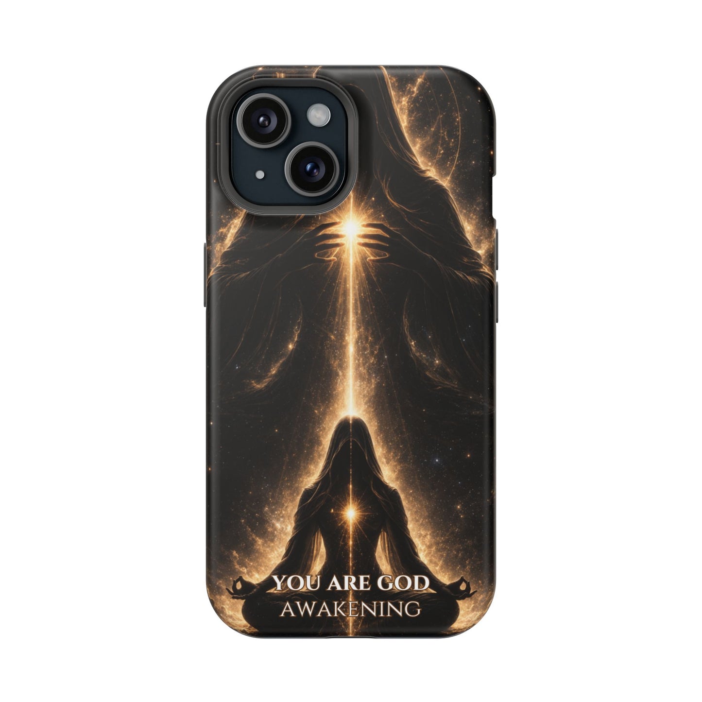 Spiritual Galaxy Phone Case — "You Are God Awakening" Magnetic Impact‑Resistant Case