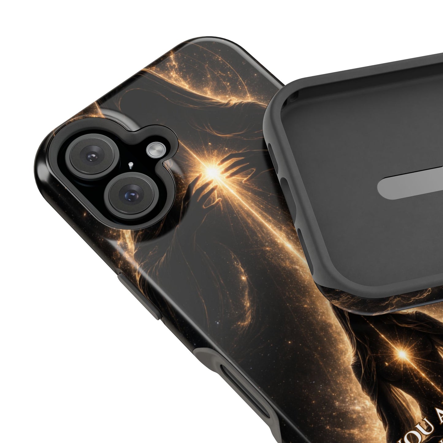 Spiritual Galaxy Phone Case — "You Are God Awakening" Magnetic Impact‑Resistant Case