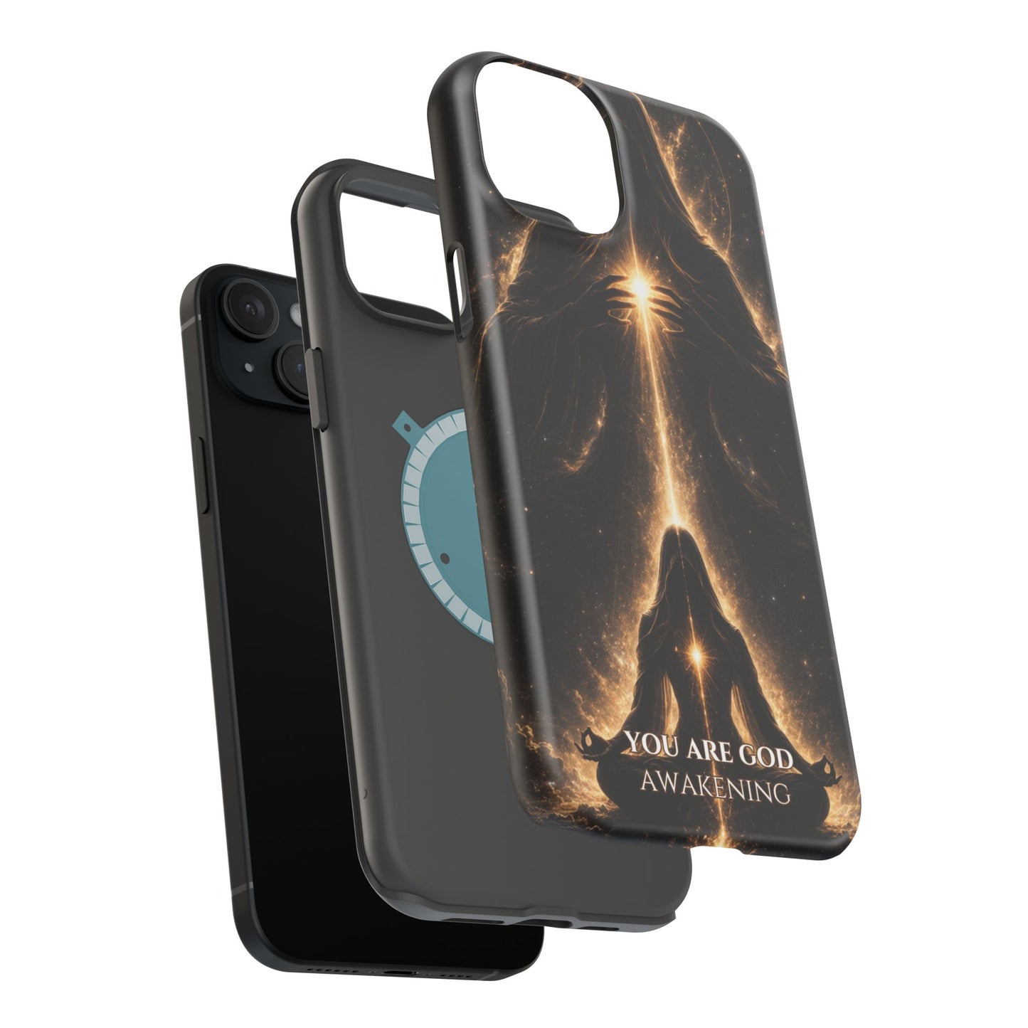 Spiritual Galaxy Phone Case — "You Are God Awakening" Magnetic Impact‑Resistant Case