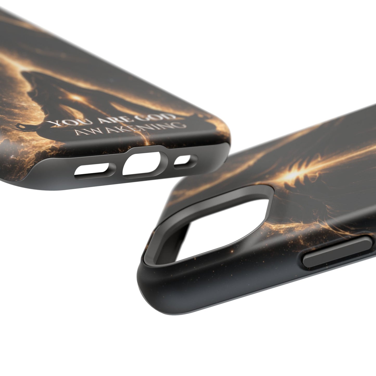 Spiritual Galaxy Phone Case — "You Are God Awakening" Magnetic Impact‑Resistant Case