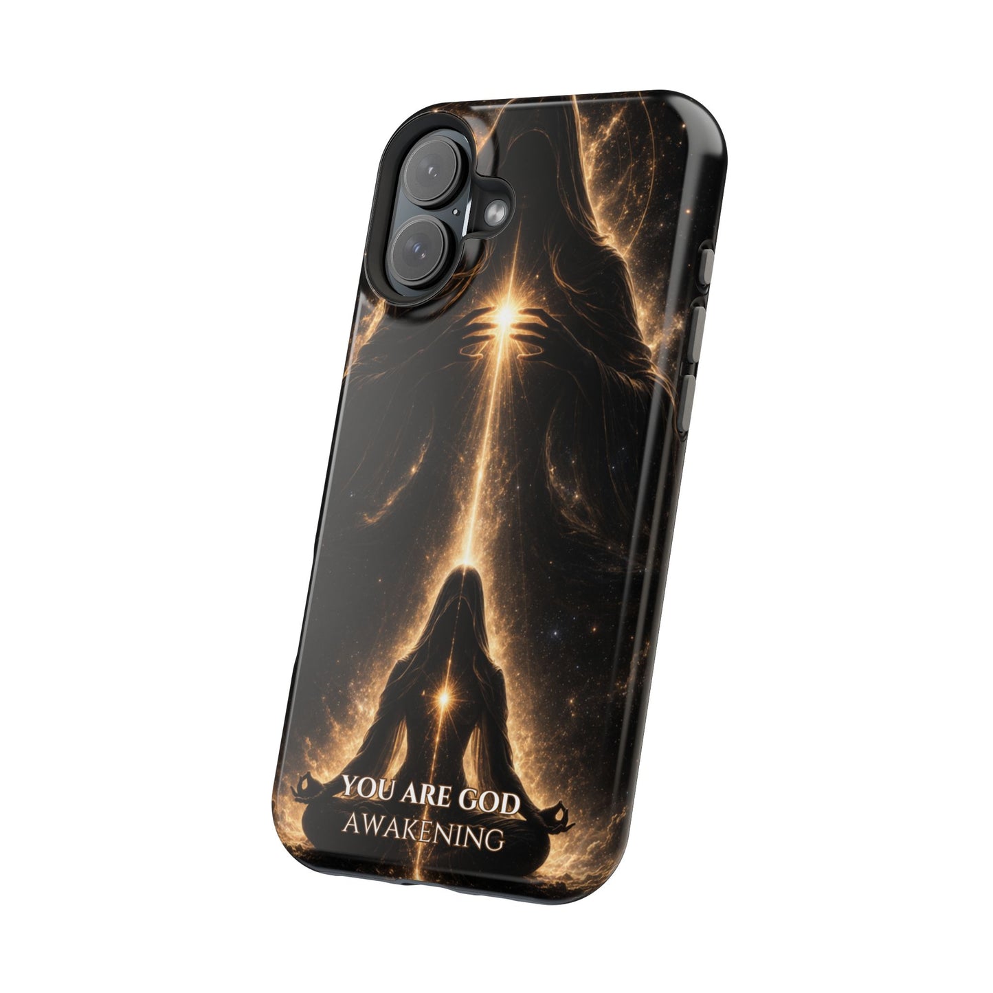 Spiritual Galaxy Phone Case — "You Are God Awakening" Magnetic Impact‑Resistant Case