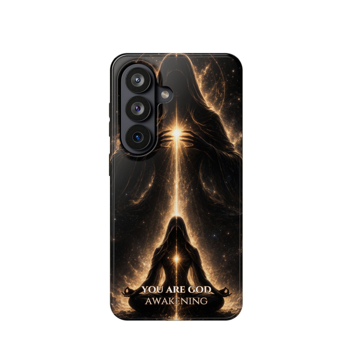 Spiritual Galaxy Phone Case — "You Are God Awakening" Magnetic Impact‑Resistant Case