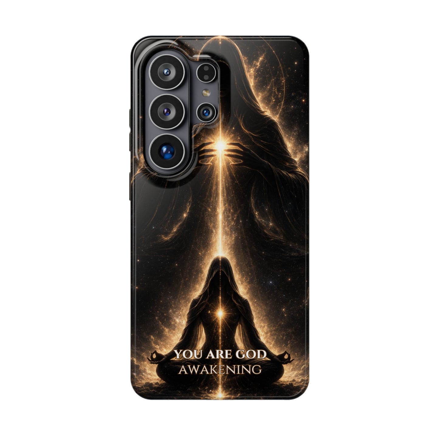 Spiritual Galaxy Phone Case — "You Are God Awakening" Magnetic Impact‑Resistant Case