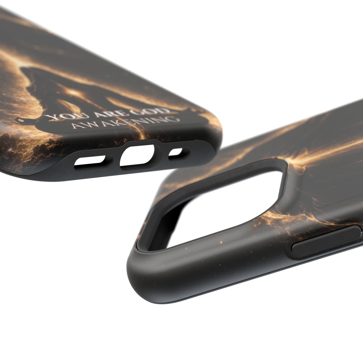 Spiritual Galaxy Phone Case — "You Are God Awakening" Magnetic Impact‑Resistant Case