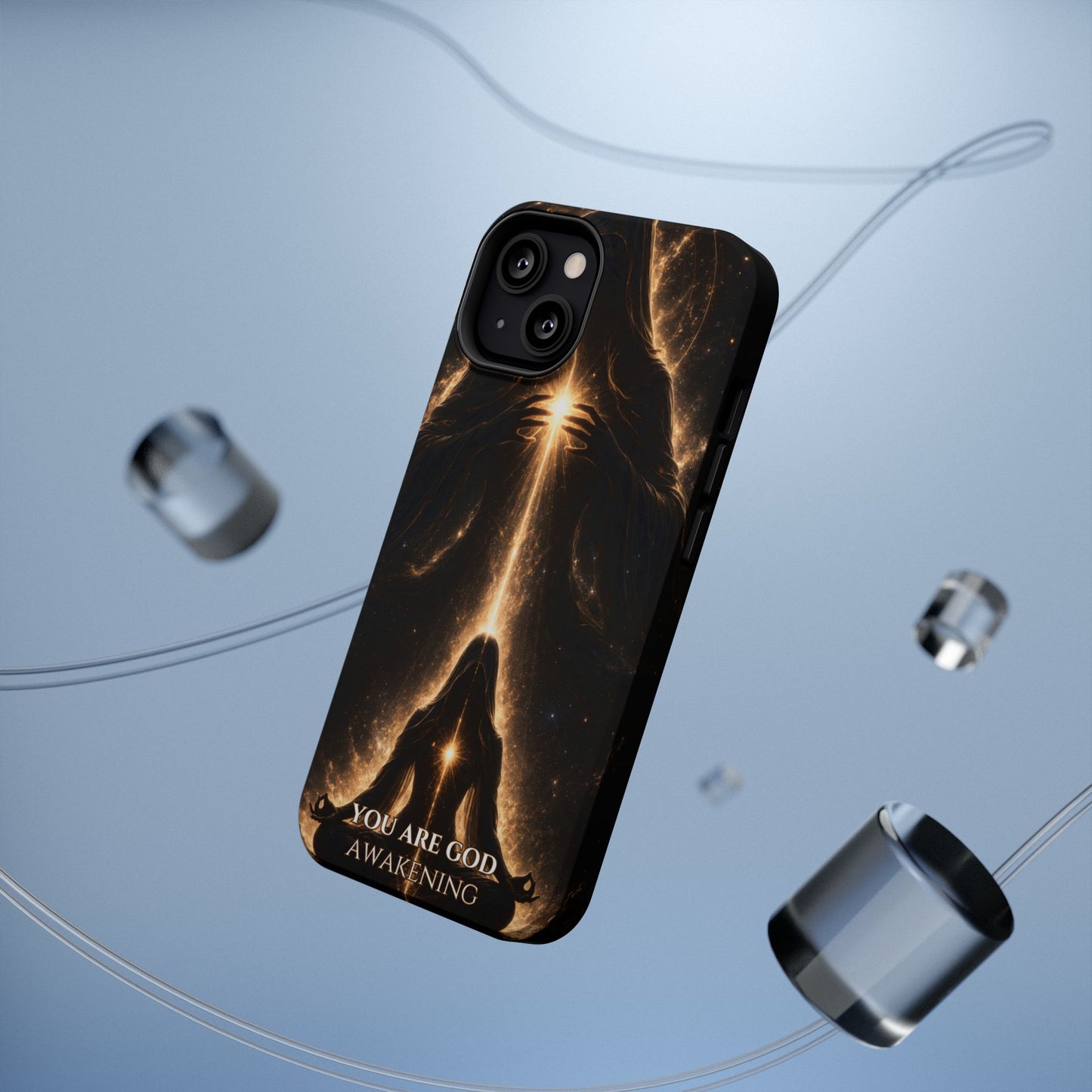 Spiritual Galaxy Phone Case — "You Are God Awakening" Magnetic Impact‑Resistant Case