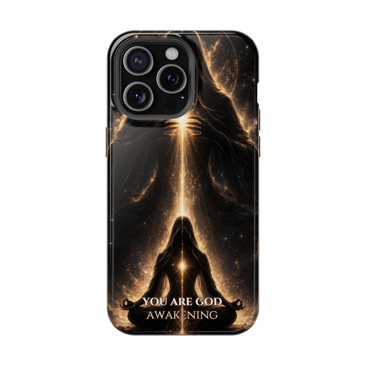 Spiritual Galaxy Phone Case — "You Are God Awakening" Magnetic Impact‑Resistant Case