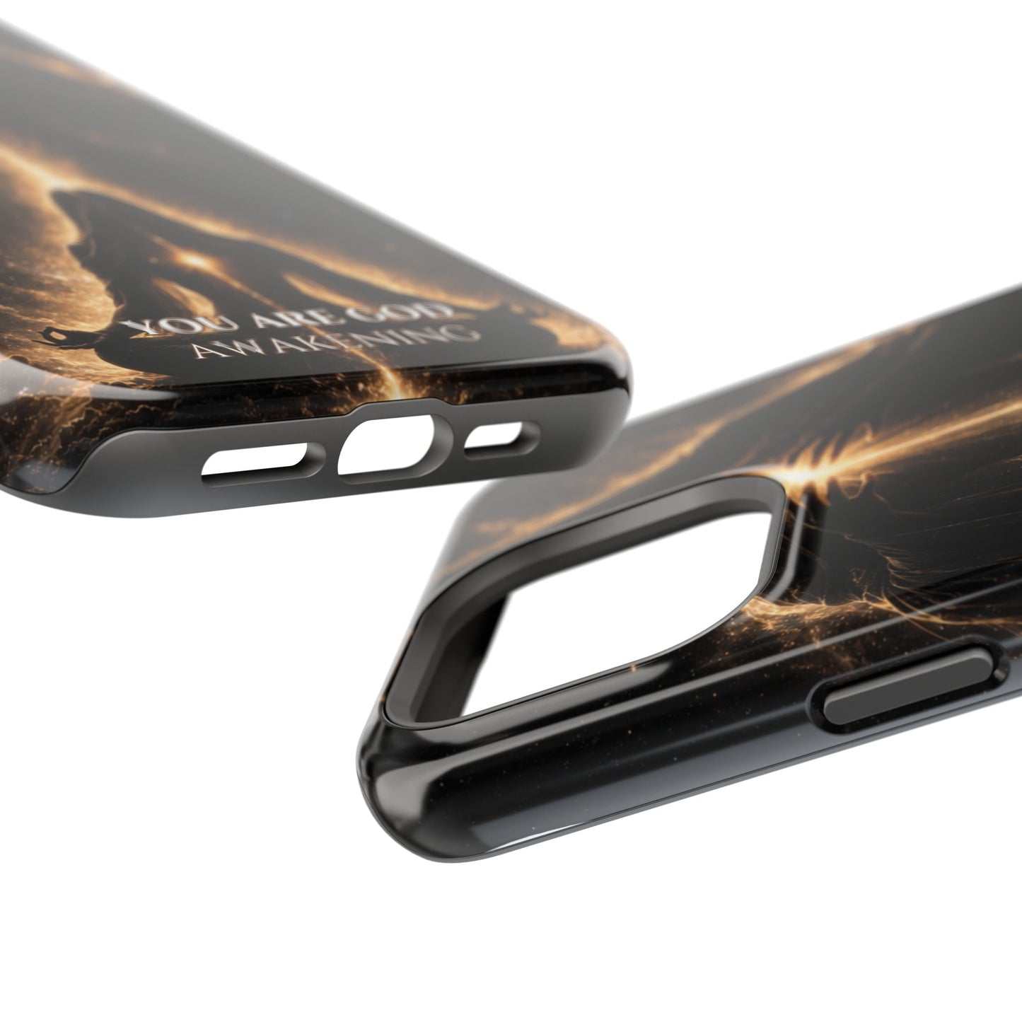 Spiritual Galaxy Phone Case — "You Are God Awakening" Magnetic Impact‑Resistant Case