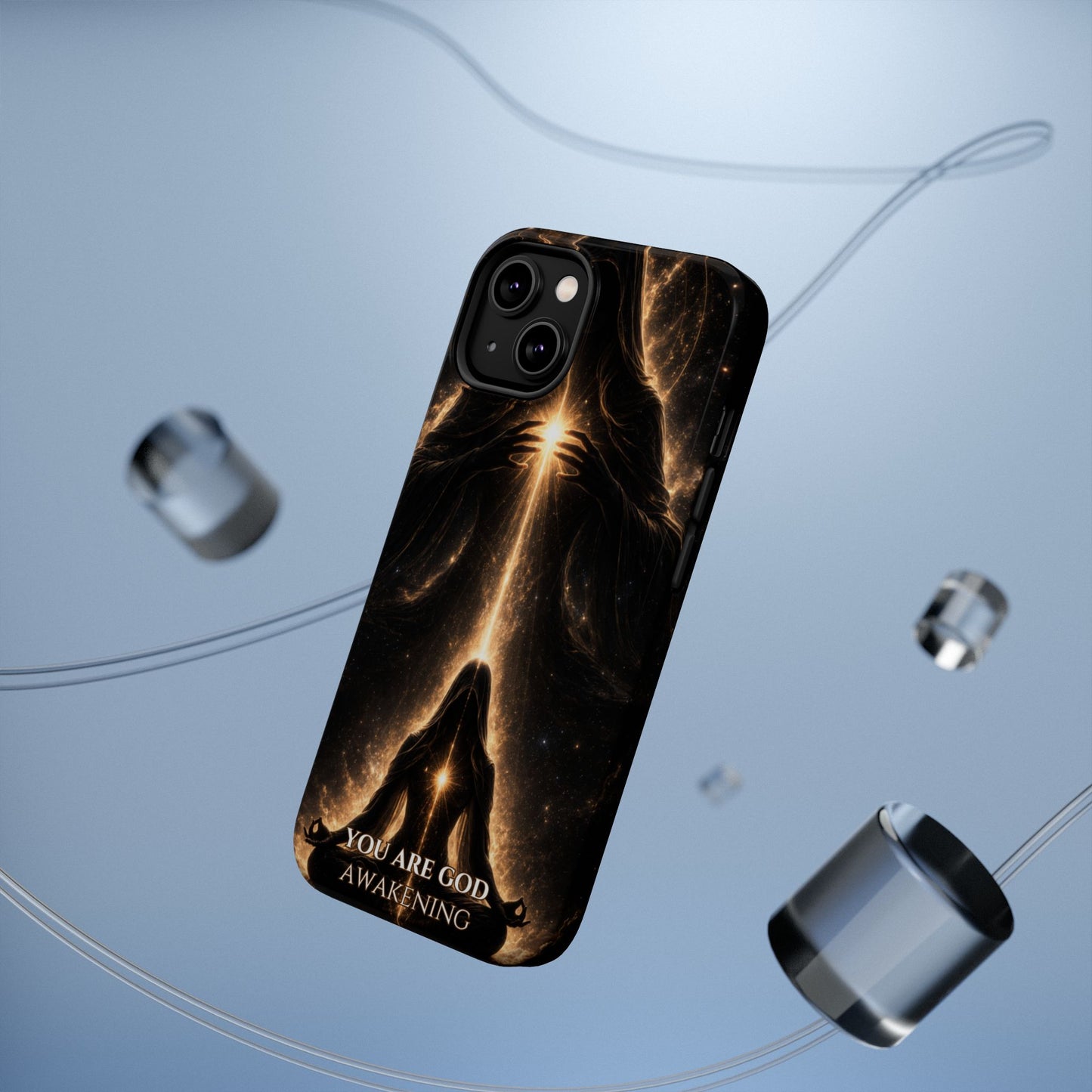 Spiritual Galaxy Phone Case — "You Are God Awakening" Magnetic Impact‑Resistant Case