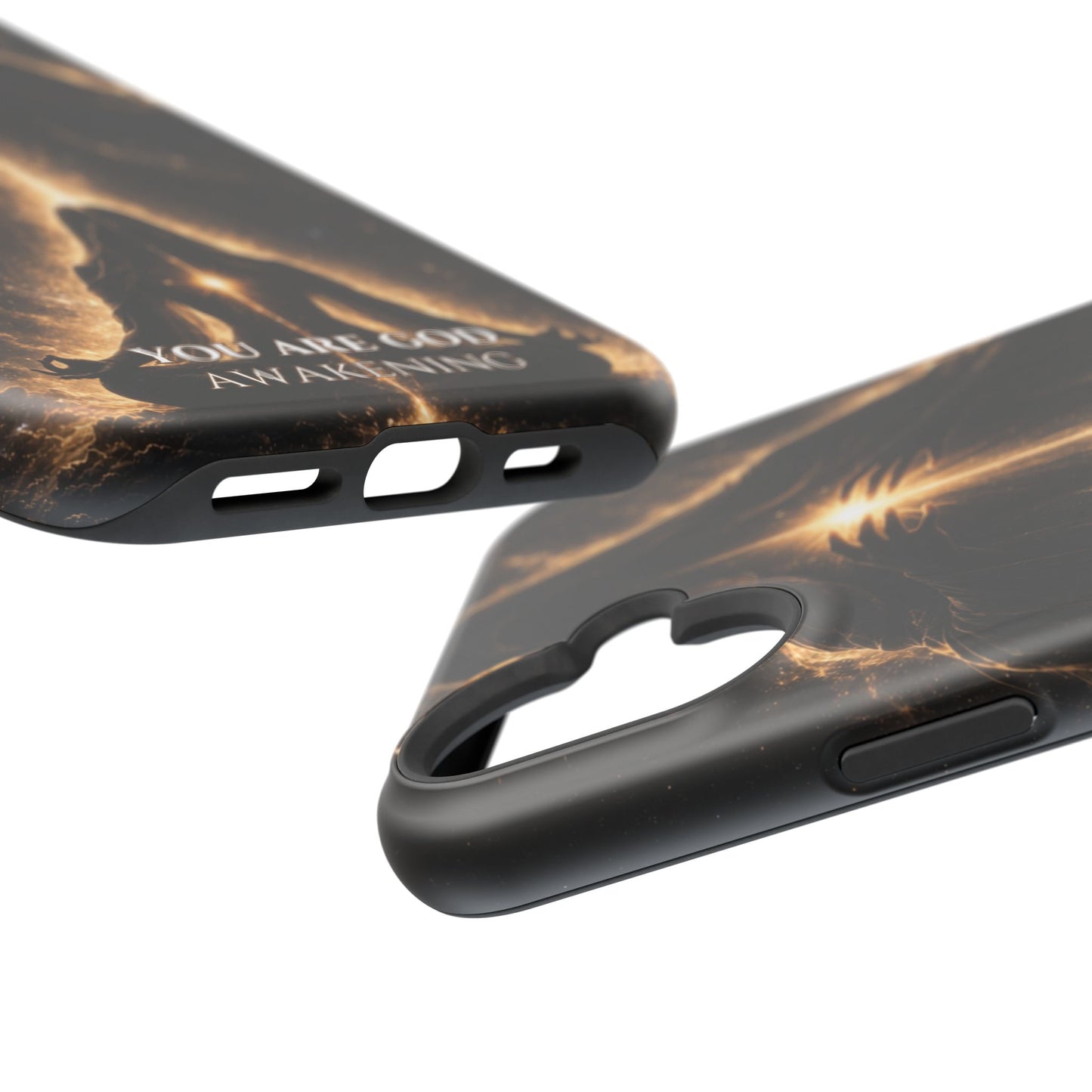 Spiritual Galaxy Phone Case — "You Are God Awakening" Magnetic Impact‑Resistant Case