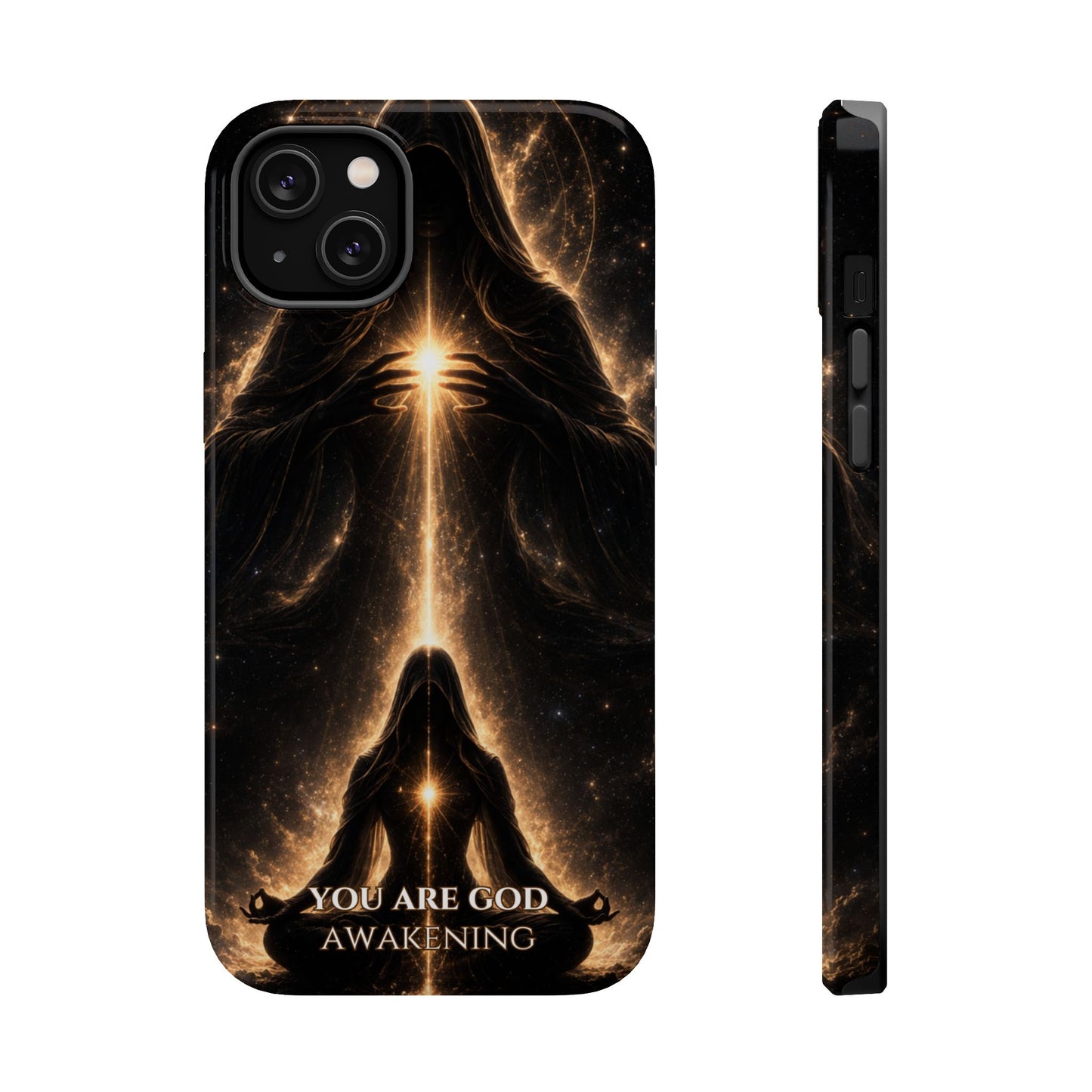 Spiritual Galaxy Phone Case — "You Are God Awakening" Magnetic Impact‑Resistant Case