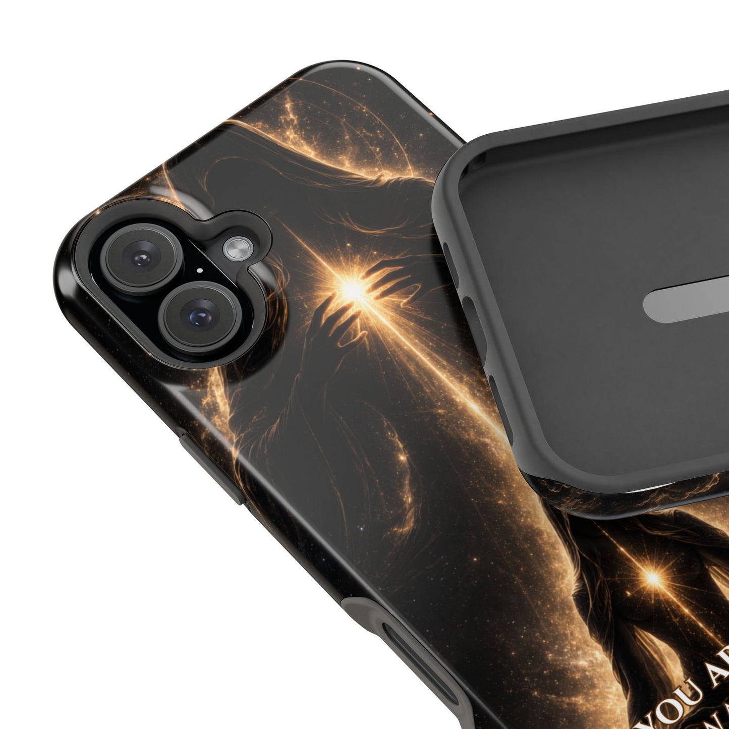 Spiritual Galaxy Phone Case — "You Are God Awakening" Magnetic Impact‑Resistant Case