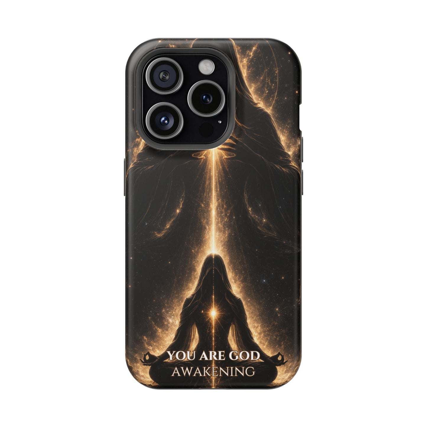 Spiritual Galaxy Phone Case — "You Are God Awakening" Magnetic Impact‑Resistant Case