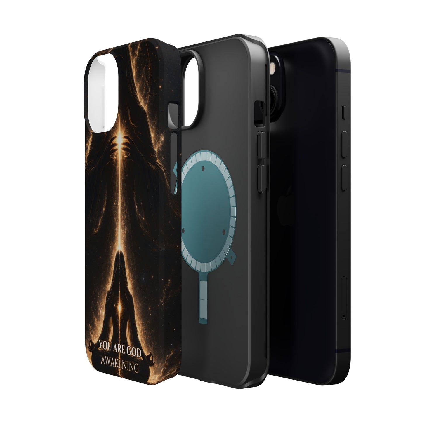 Spiritual Galaxy Phone Case — "You Are God Awakening" Magnetic Impact‑Resistant Case