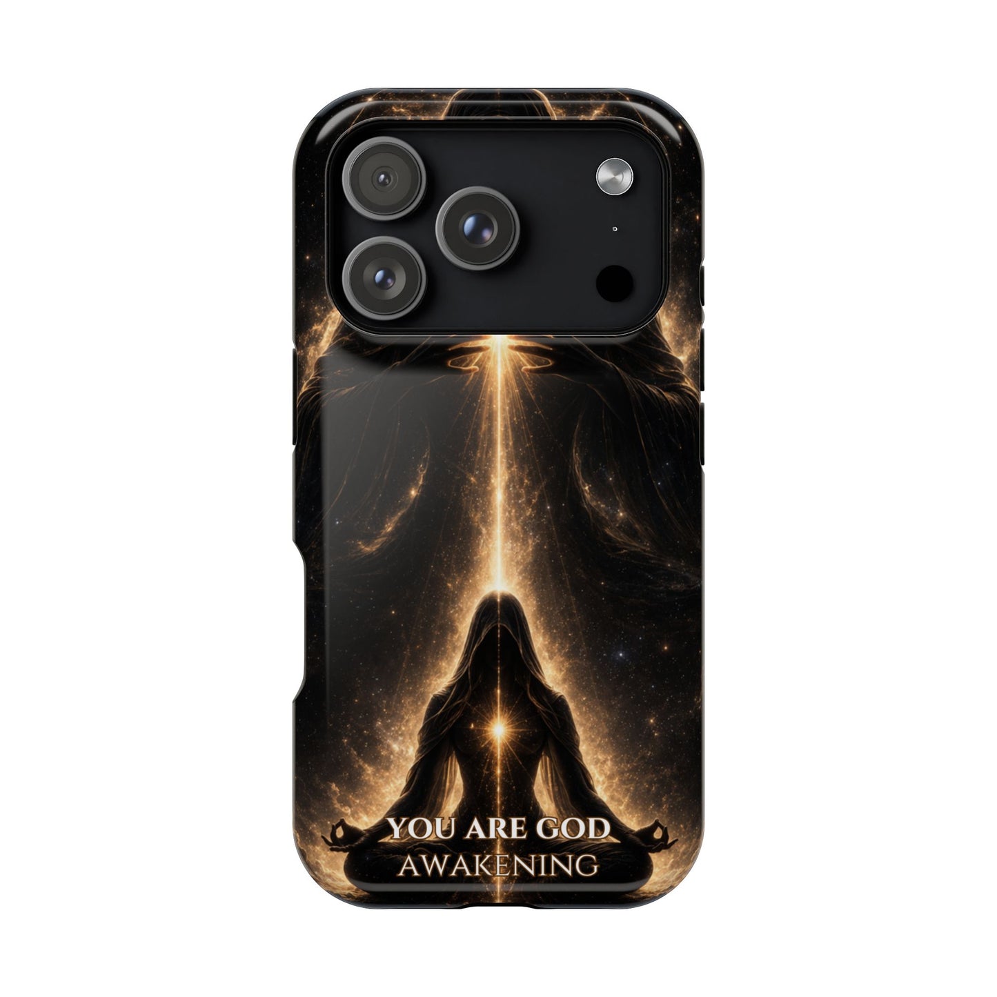 Spiritual Galaxy Phone Case — "You Are God Awakening" Magnetic Impact‑Resistant Case