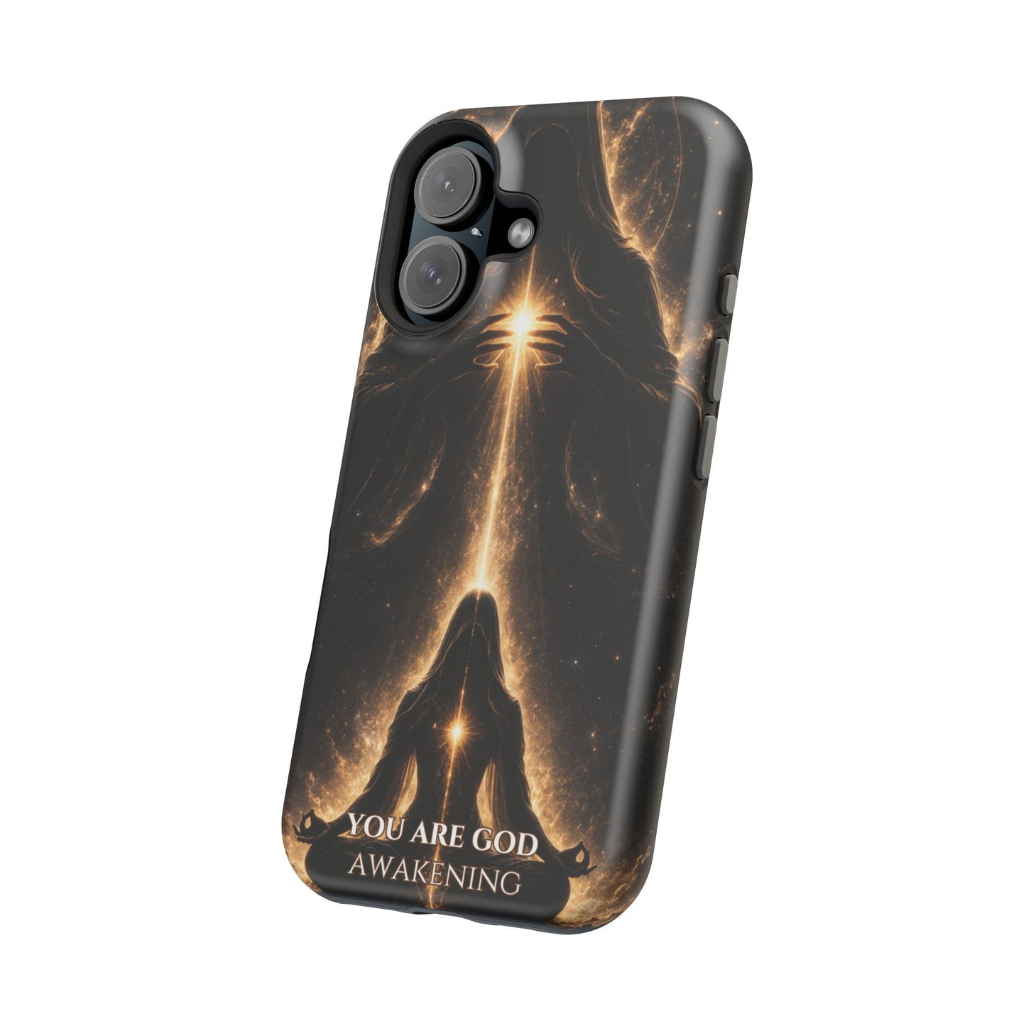 Spiritual Galaxy Phone Case — "You Are God Awakening" Magnetic Impact‑Resistant Case