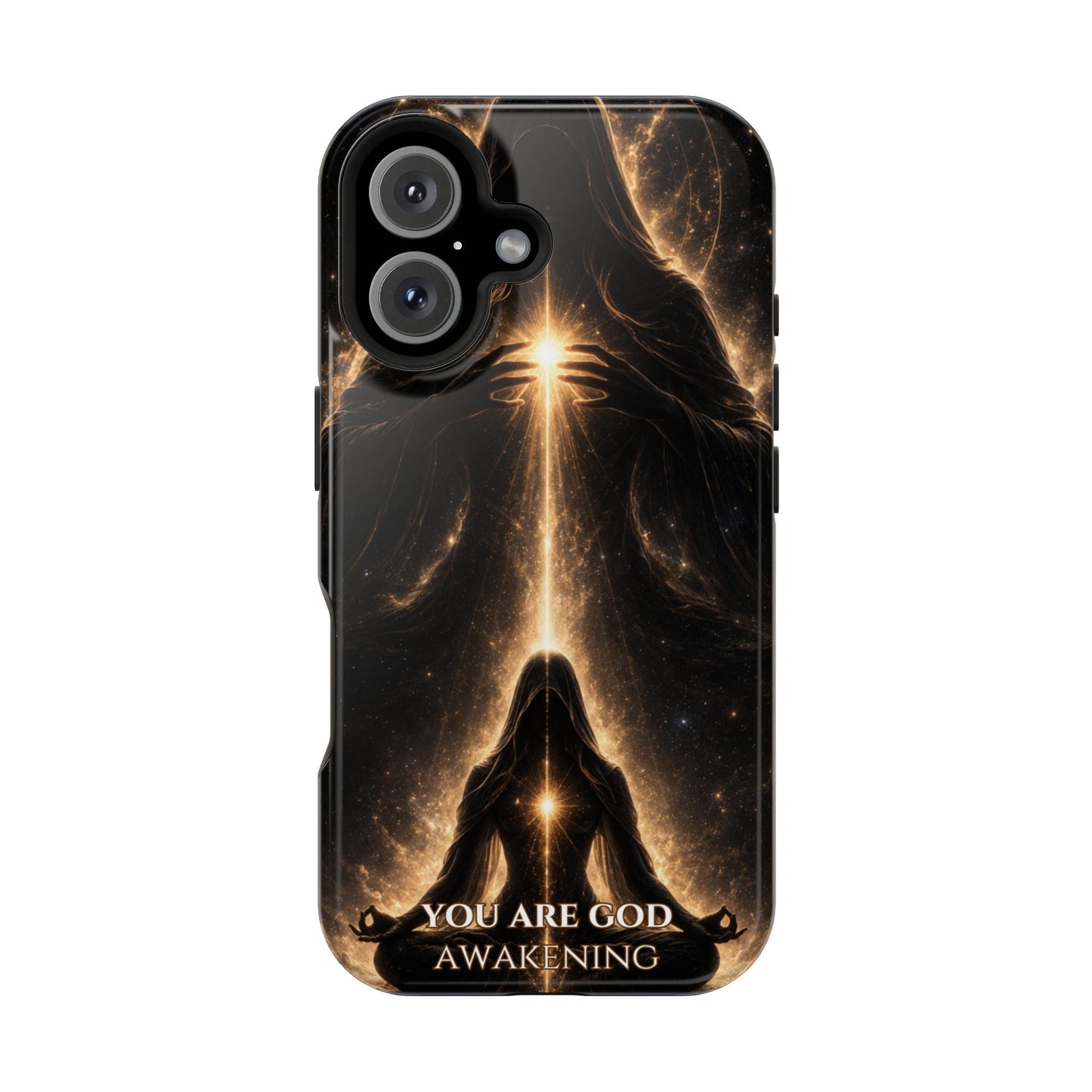 Spiritual Galaxy Phone Case — "You Are God Awakening" Magnetic Impact‑Resistant Case