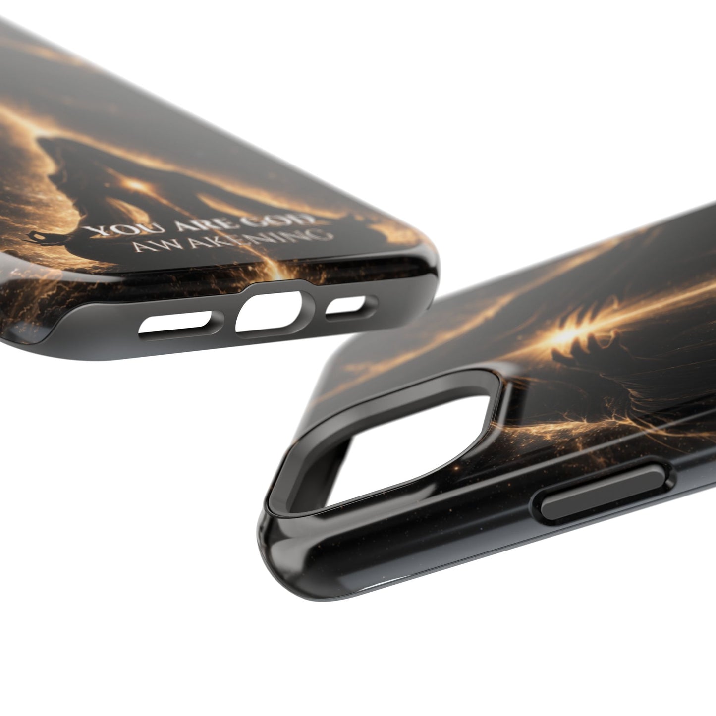 Spiritual Galaxy Phone Case — "You Are God Awakening" Magnetic Impact‑Resistant Case