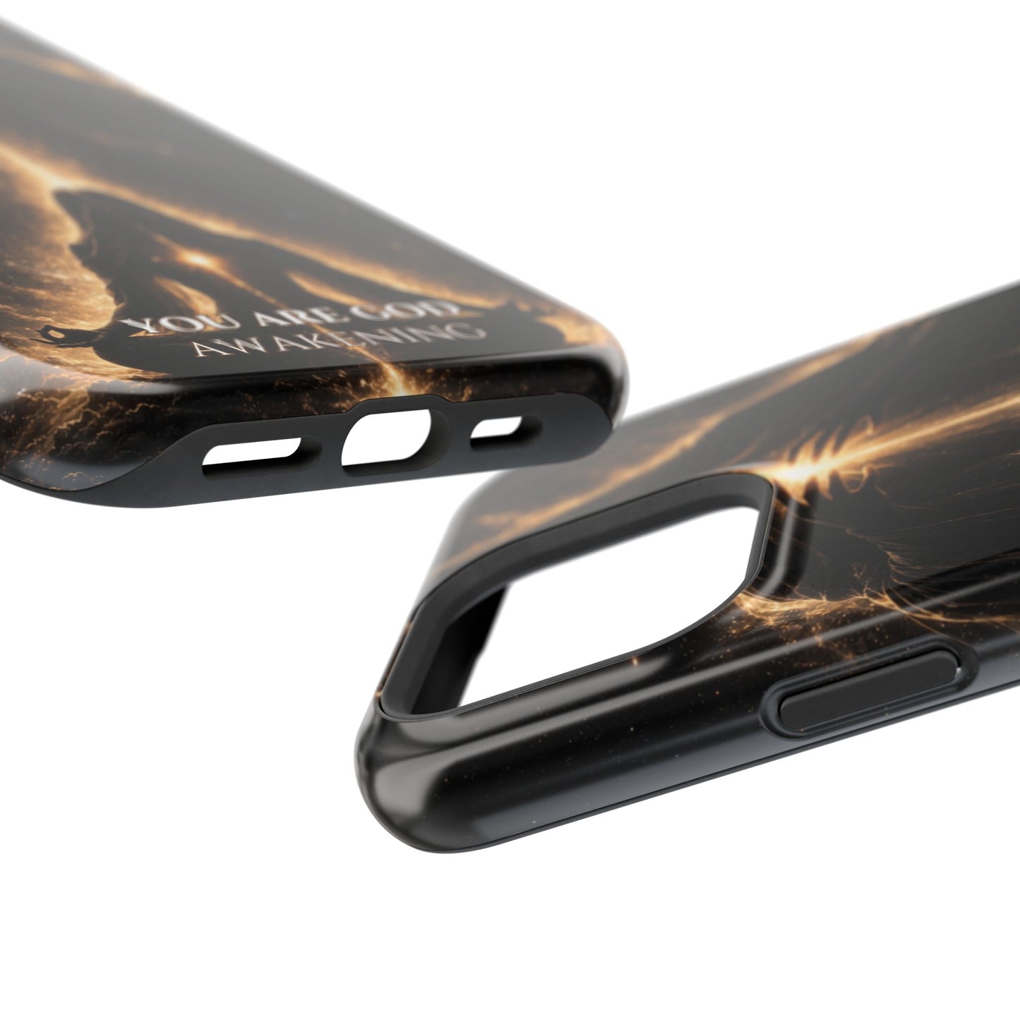Spiritual Galaxy Phone Case — "You Are God Awakening" Magnetic Impact‑Resistant Case