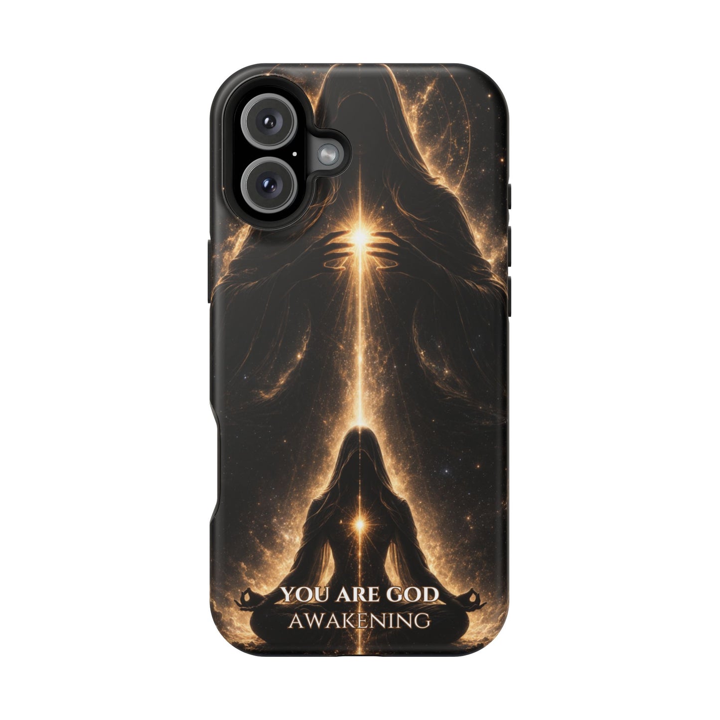 Spiritual Galaxy Phone Case — "You Are God Awakening" Magnetic Impact‑Resistant Case