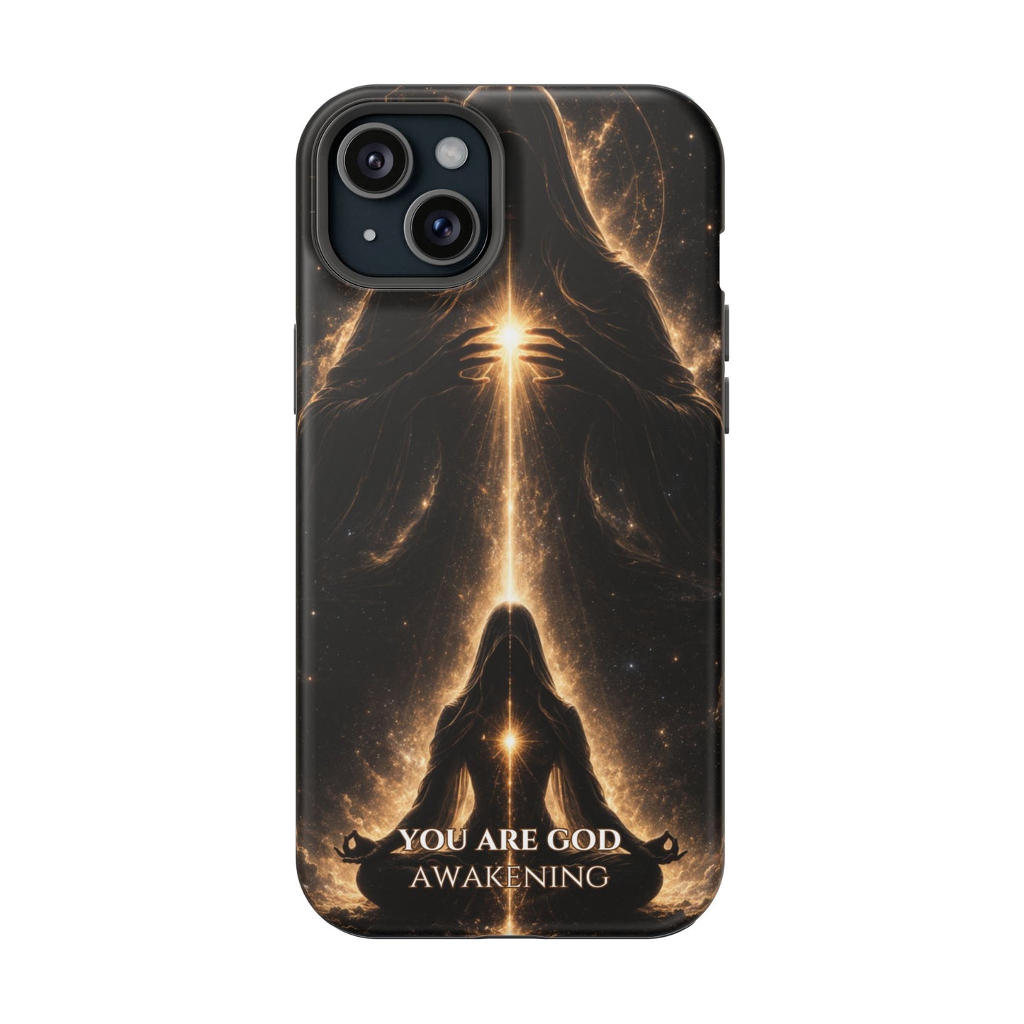 Spiritual Galaxy Phone Case — "You Are God Awakening" Magnetic Impact‑Resistant Case