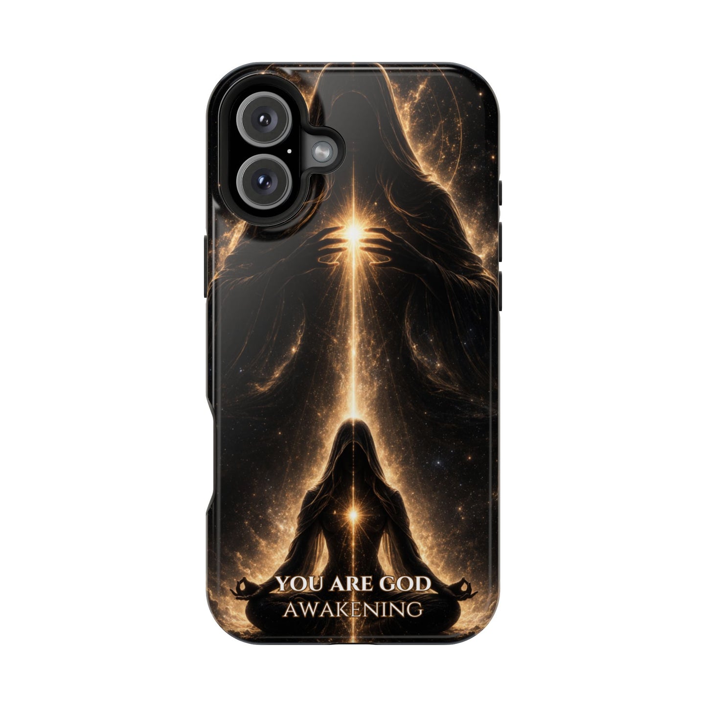 Spiritual Galaxy Phone Case — "You Are God Awakening" Magnetic Impact‑Resistant Case