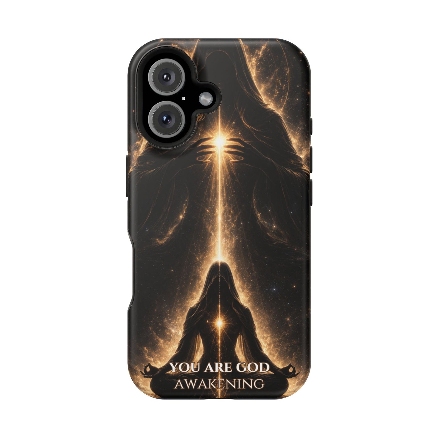 Spiritual Galaxy Phone Case — "You Are God Awakening" Magnetic Impact‑Resistant Case